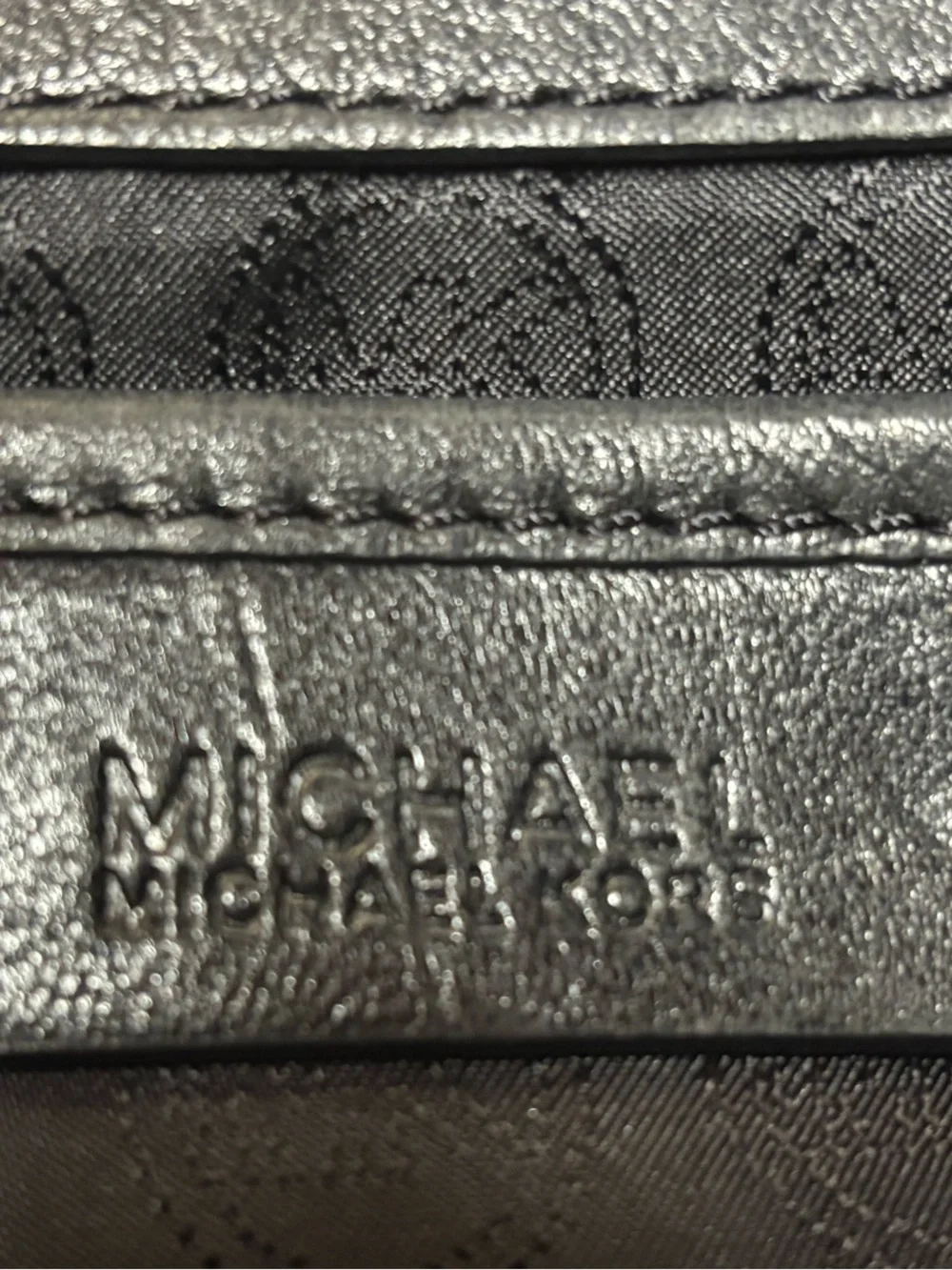 Michael Kors Black Leather Chain-Trim Shoulder Tote